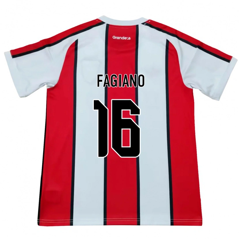 Danxen Kid Paloma Fagiano #16 White Red Black Away Jersey 2026/27 T-Shirt