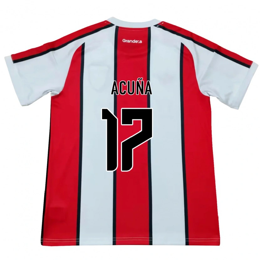 Danxen Kid Ayelén Acuña #17 White Red Black Away Jersey 2026/27 T-Shirt