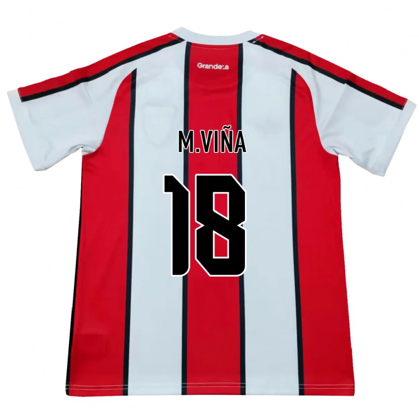 Danxen Kid Matías Viña #18 White Red Black Away Jersey 2026/27 T-Shirt