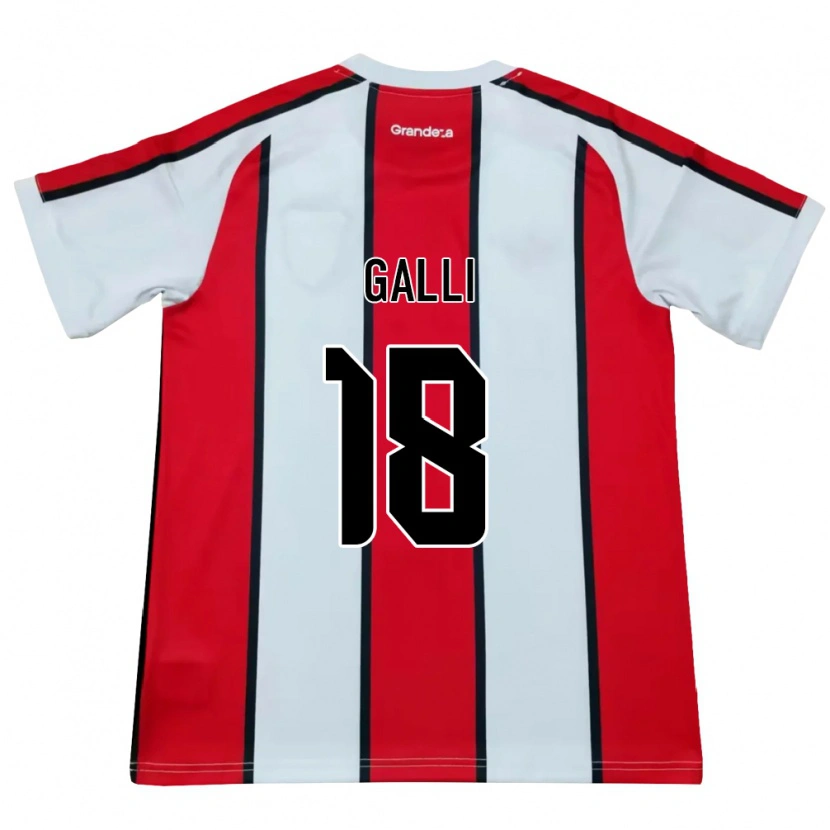 Danxen Kid Ludmila Galli #18 White Red Black Away Jersey 2026/27 T-Shirt