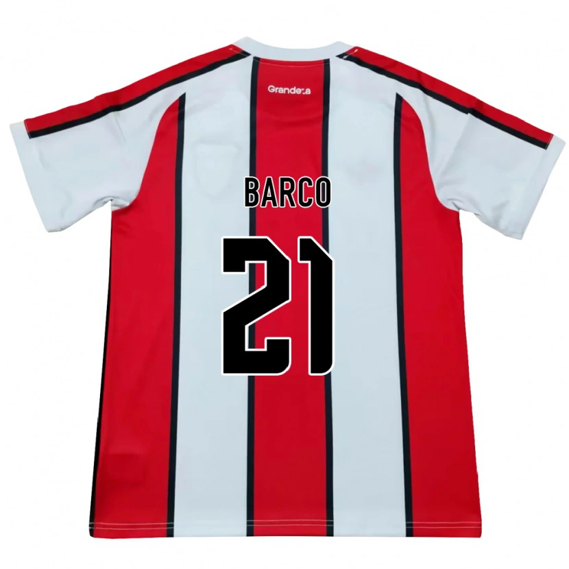 Danxen Kid Esequiel Barco #21 White Red Black Away Jersey 2026/27 T-Shirt