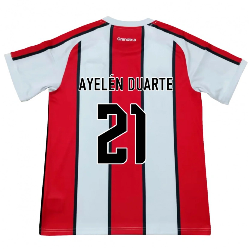 Danxen Kid Camila Ayelén Duarte #21 White Red Black Away Jersey 2026/27 T-Shirt
