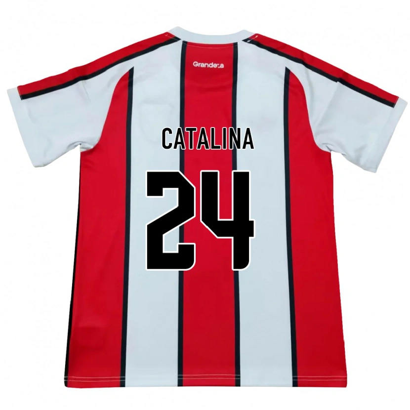 Danxen Kid Catalina Julia Primo #24 White Red Black Away Jersey 2026/27 T-Shirt