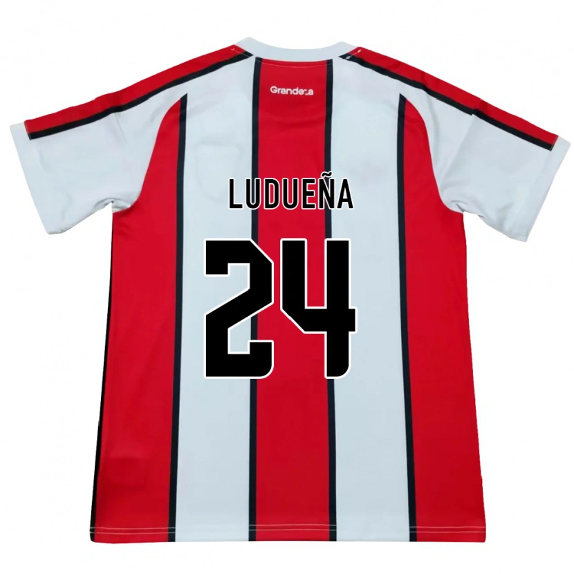 Danxen Kid Belén Ludueña #24 White Red Black Away Jersey 2026/27 T-Shirt