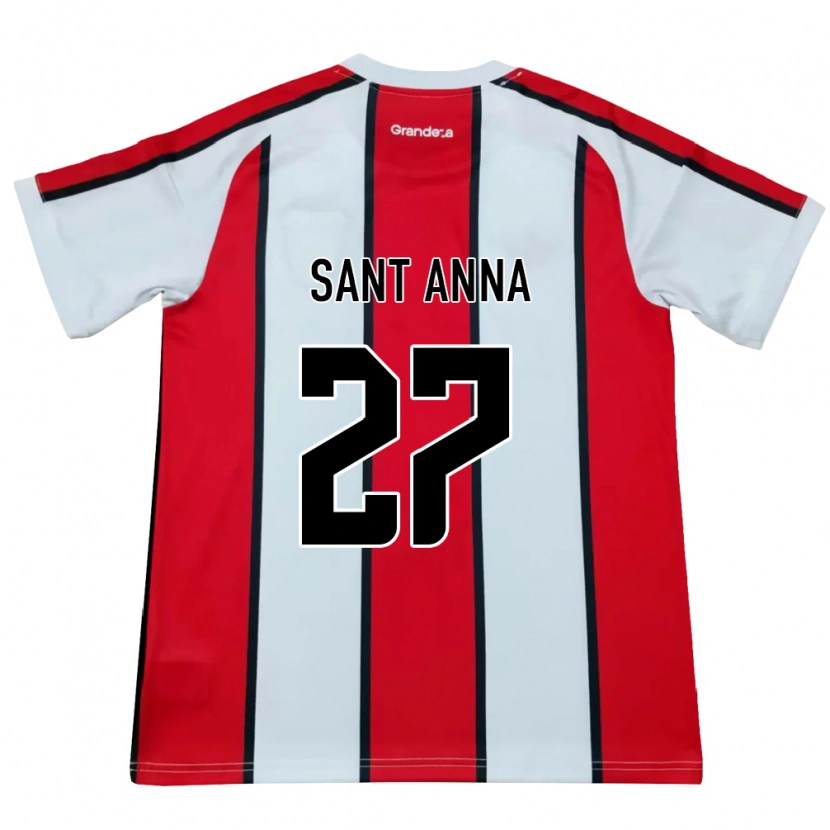 Danxen Kid Agustín Sant Anna #27 White Red Black Away Jersey 2026/27 T-Shirt