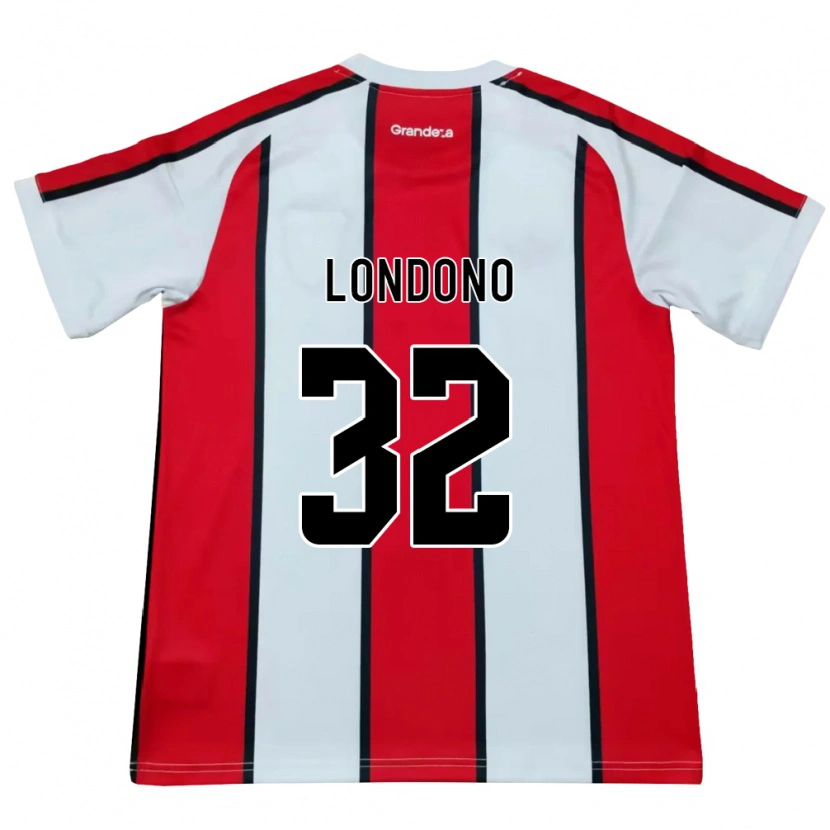 Danxen Kid Flabian Londono #32 White Red Black Away Jersey 2026/27 T-Shirt