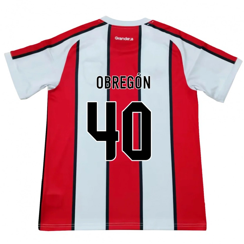 Danxen Kid Agustín Obregón #40 White Red Black Away Jersey 2026/27 T-Shirt