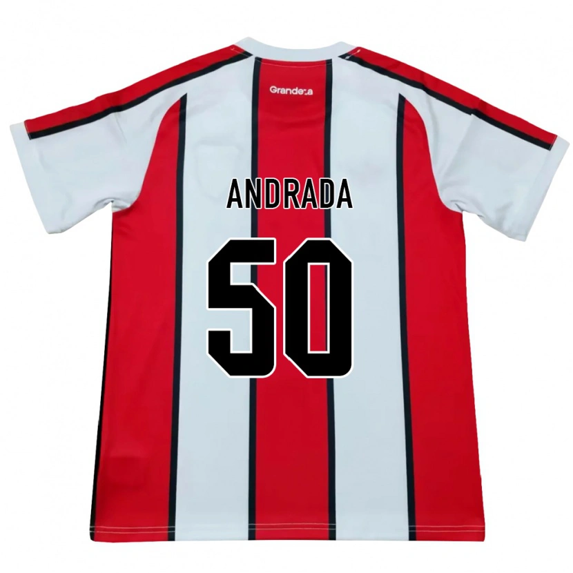 Danxen Kid Tobías Andrada #50 White Red Black Away Jersey 2026/27 T-Shirt