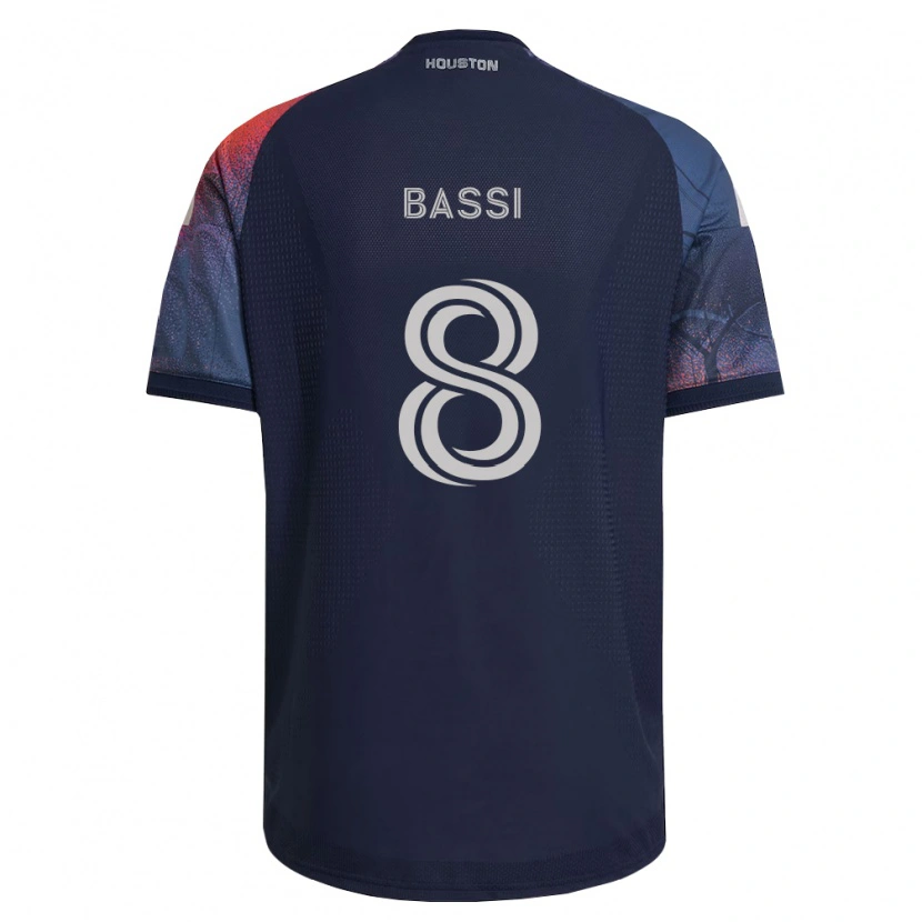 Danxen Kid Amine Bassi #8 Deep Blue White Orange Away Jersey 2026/27 T-Shirt