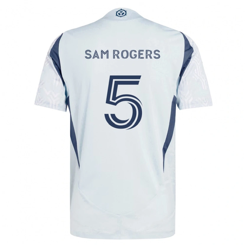 Danxen Kid Sam Rogers #5 Blue Gray White Away Jersey 2026/27 T-Shirt