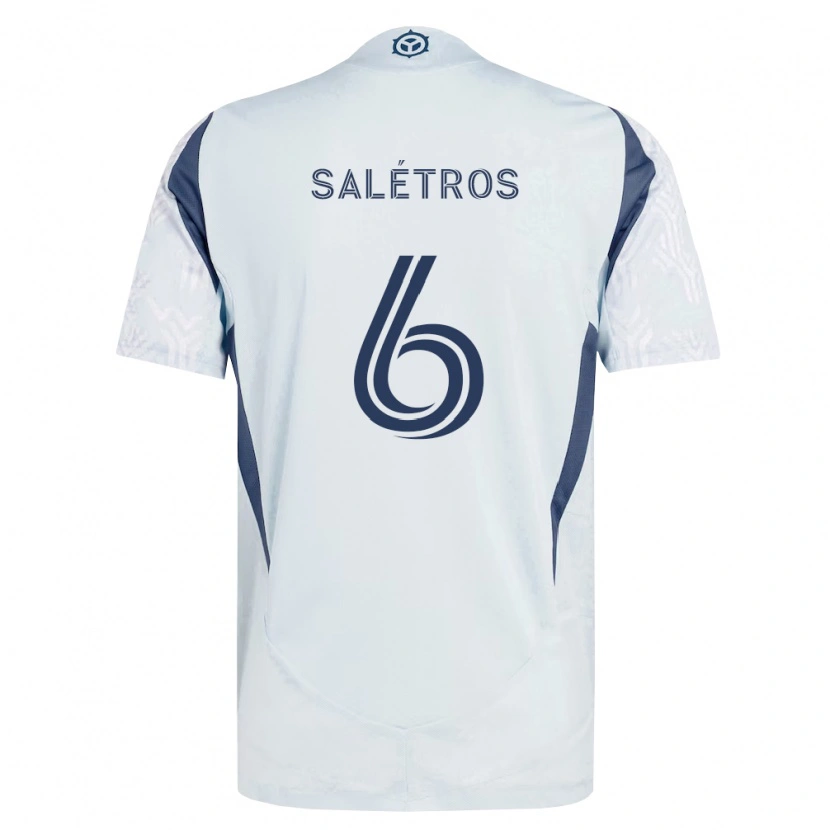 Danxen Kid Anton Salétros #6 Blue Gray White Away Jersey 2026/27 T-Shirt