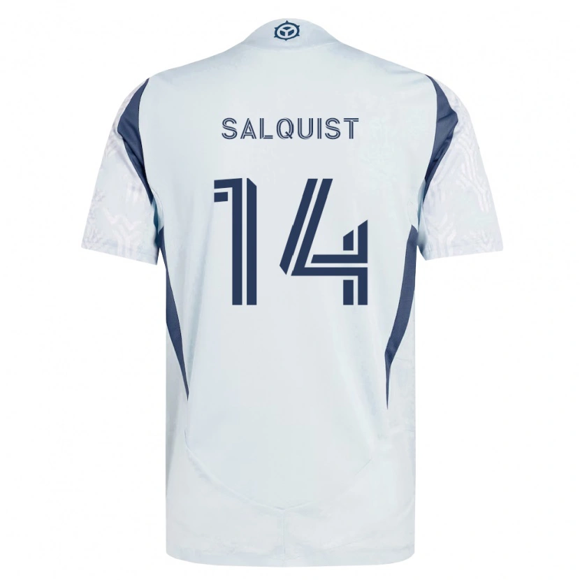 Danxen Kid Tobias Salquist #14 Blue Gray White Away Jersey 2026/27 T-Shirt