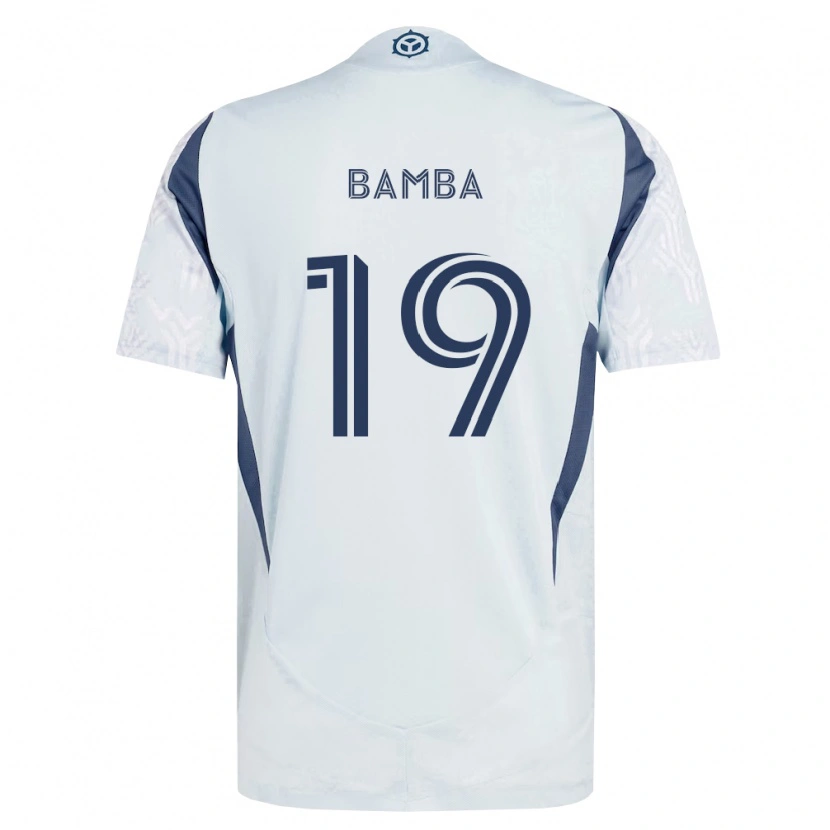 Danxen Kid Jonathan Bamba #19 Blue Gray White Away Jersey 2026/27 T-Shirt