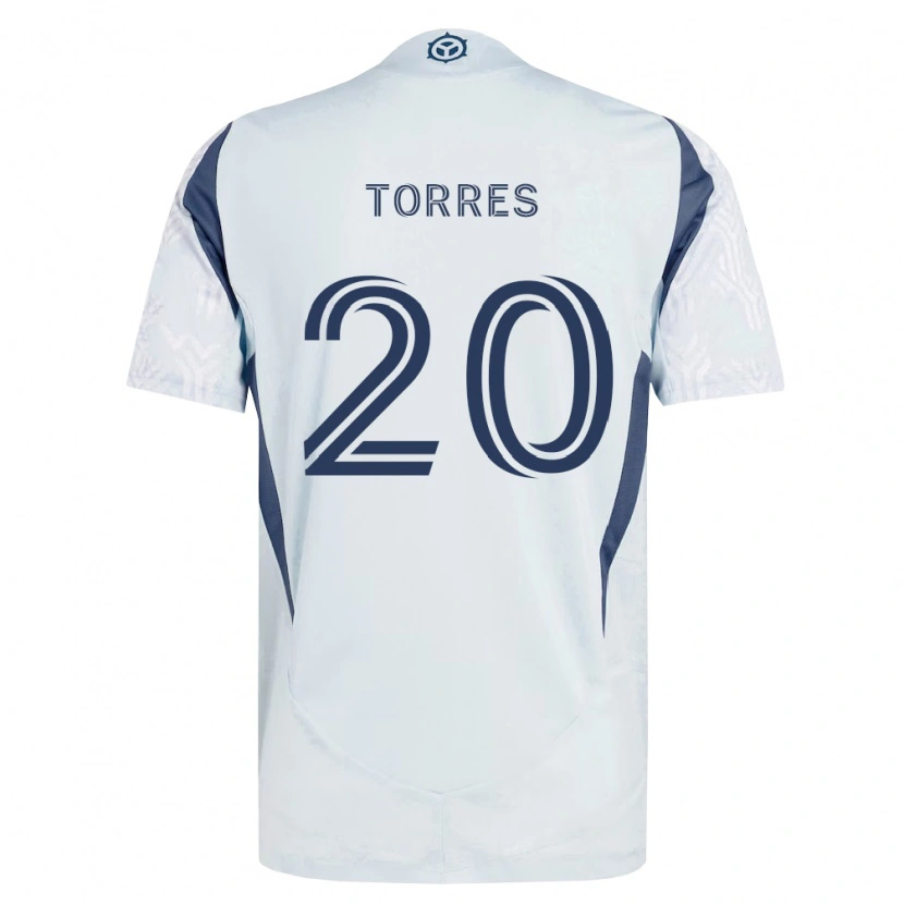 Danxen Kid Jairo Torres #20 Blue Gray White Away Jersey 2026/27 T-Shirt