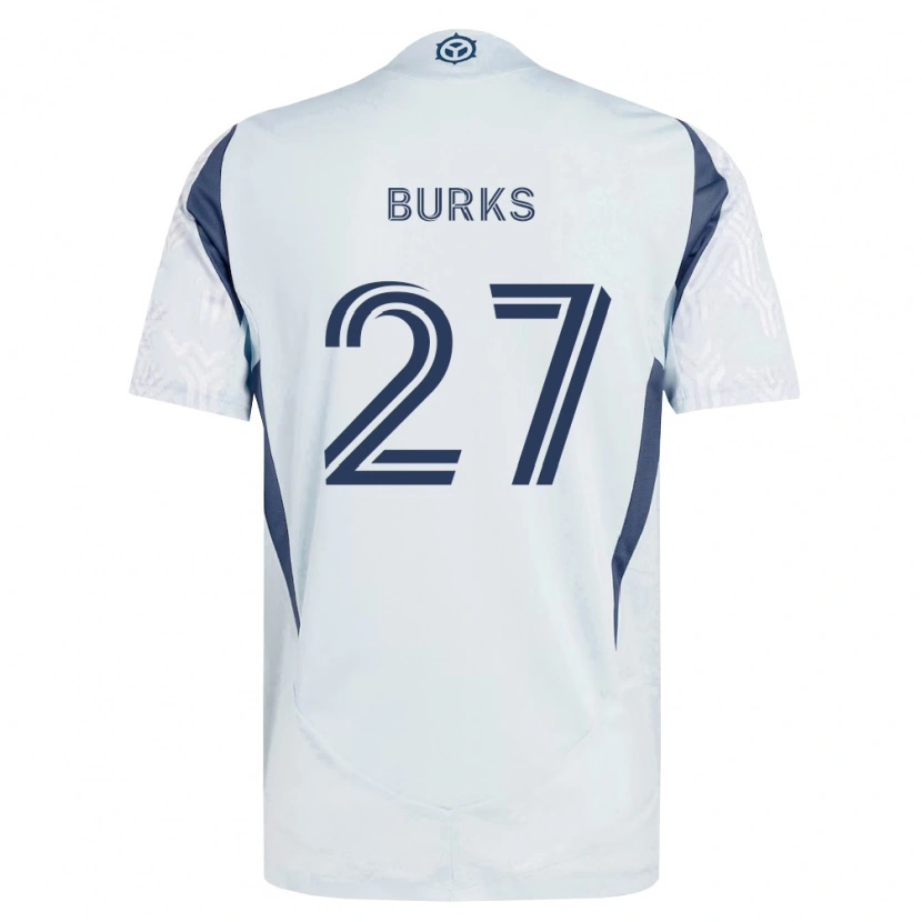 Danxen Kid Kendall Burks #27 Blue Gray White Away Jersey 2026/27 T-Shirt