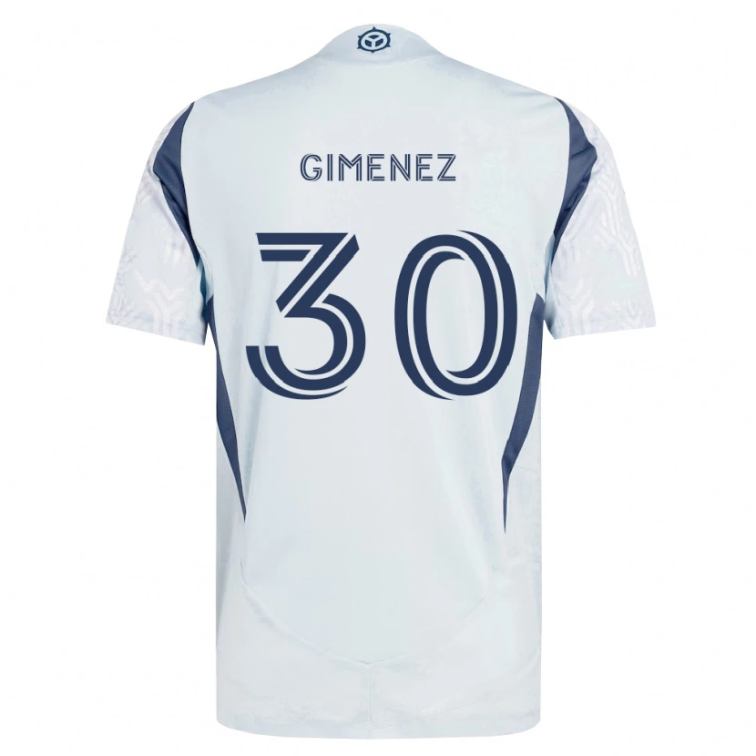 Danxen Kid Gastón Giménez #30 Blue Gray White Away Jersey 2026/27 T-Shirt