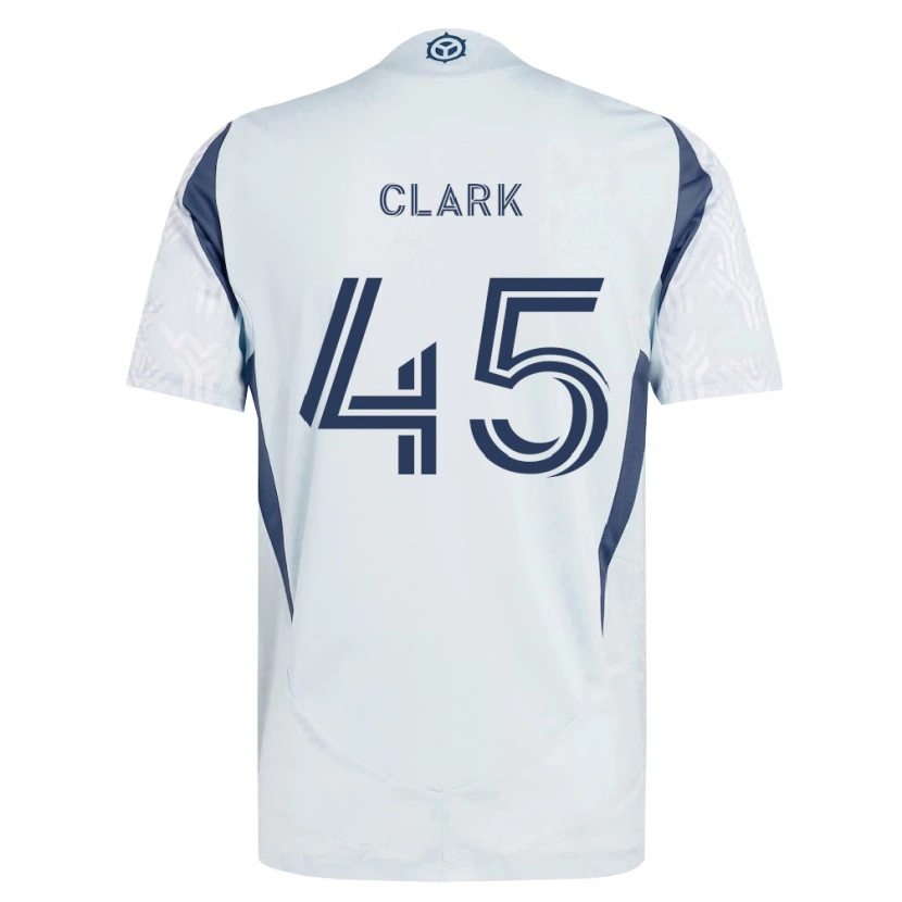 Danxen Kid Mateo Clark #45 Blue Gray White Away Jersey 2026/27 T-Shirt