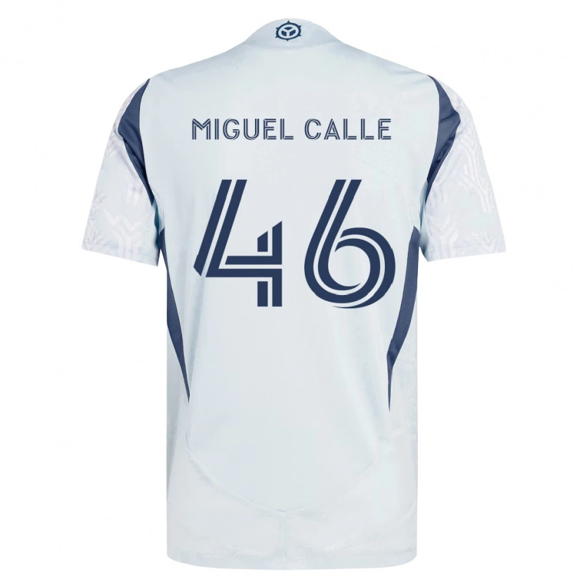 Danxen Kid Juan Miguel Calle #46 Blue Gray White Away Jersey 2026/27 T-Shirt