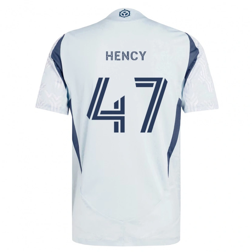 Danxen Kid Billy Hency #47 Blue Gray White Away Jersey 2026/27 T-Shirt