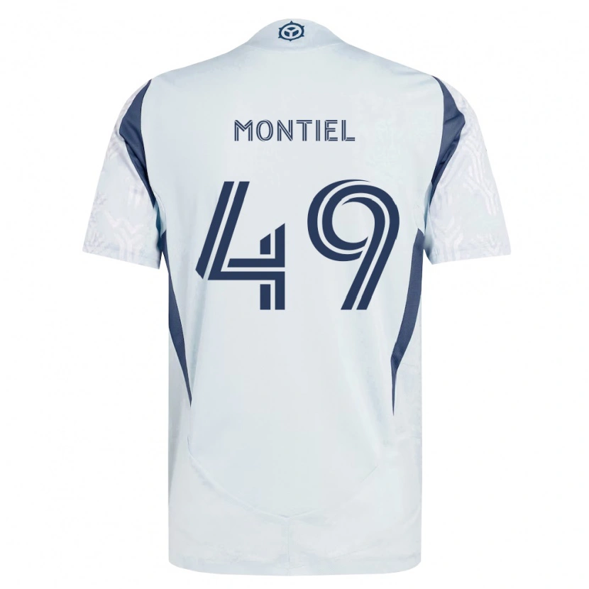 Danxen Kid Jhonier Montiel #49 Blue Gray White Away Jersey 2026/27 T-Shirt