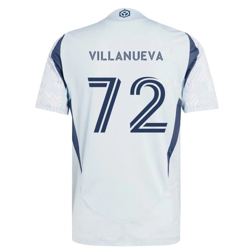 Danxen Kid Damyan Villanueva #72 Blue Gray White Away Jersey 2026/27 T-Shirt