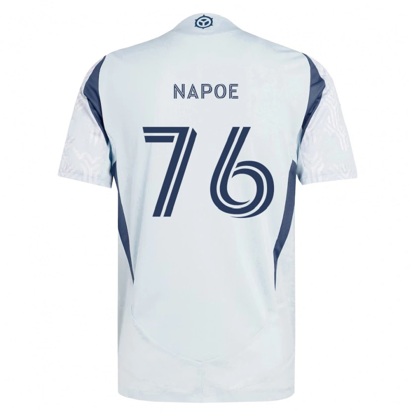 Danxen Kid Milan Napoe #76 Blue Gray White Away Jersey 2026/27 T-Shirt