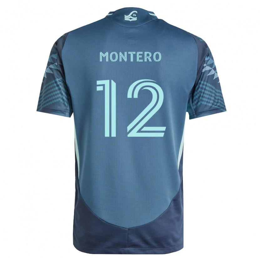 Danxen Kid Fredy Montero #12 Navy Blue Green Away Jersey 2026/27 T-Shirt