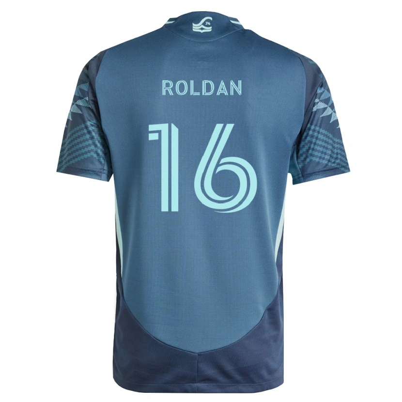 Danxen Kid Álex Roldán #16 Navy Blue Green Away Jersey 2026/27 T-Shirt