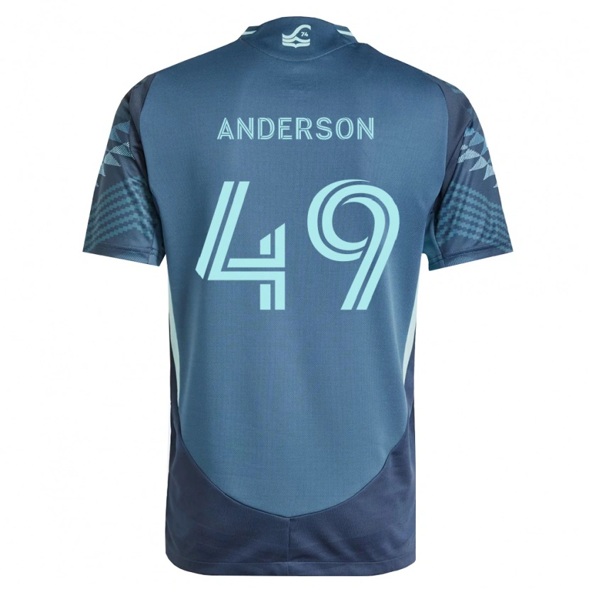 Danxen Kid Hunter Anderson #49 Navy Blue Green Away Jersey 2026/27 T-Shirt