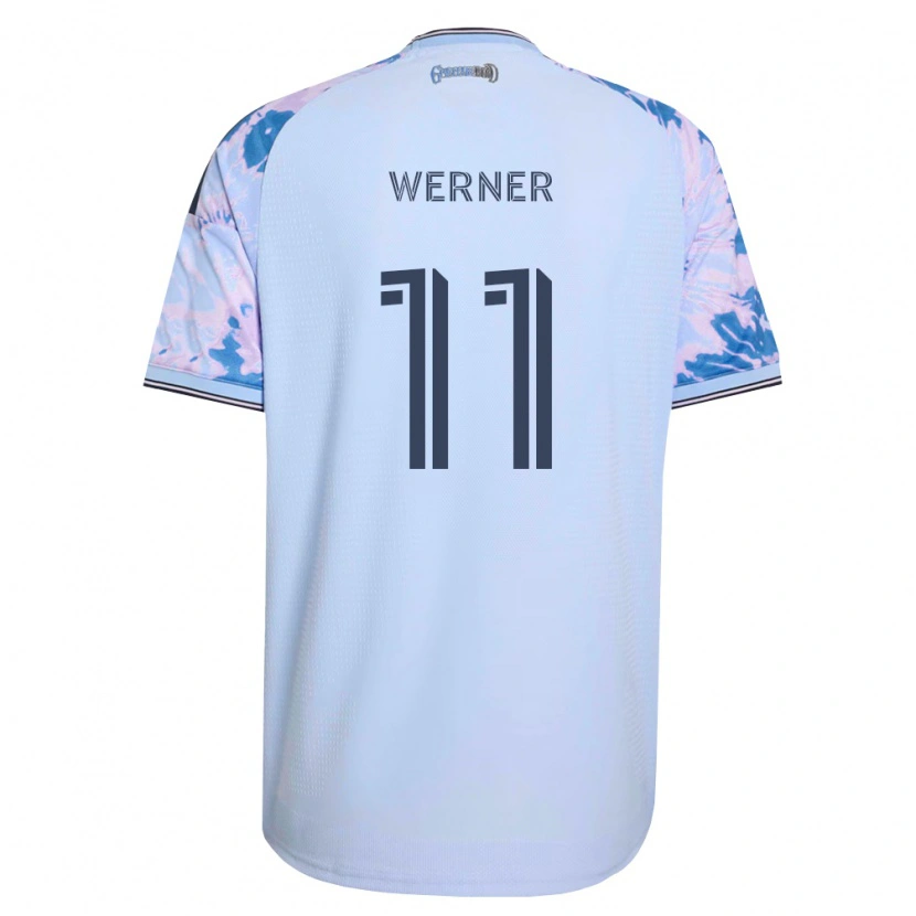 Danxen Kid Timo Werner #11 Royal Blue White Black Away Jersey 2026/27 T-Shirt