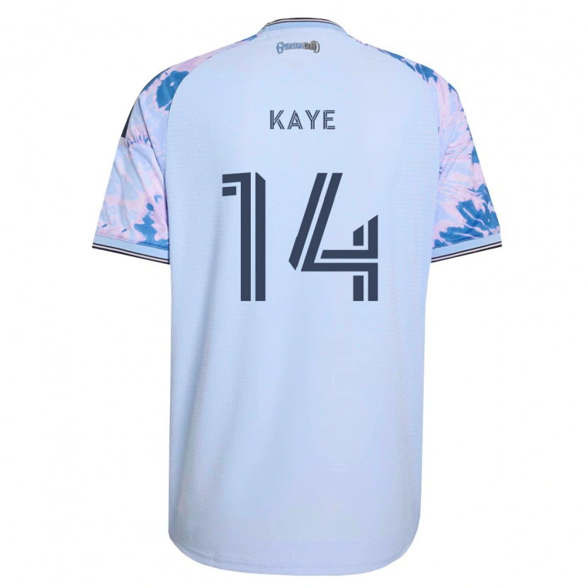 Danxen Kid Mark-Anthony Kaye #14 Royal Blue White Black Away Jersey 2026/27 T-Shirt