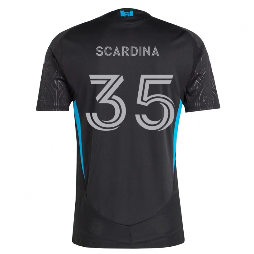 Danxen Kid Nick Scardina #35 Black White Sky Blue Away Jersey 2026/27 T-Shirt