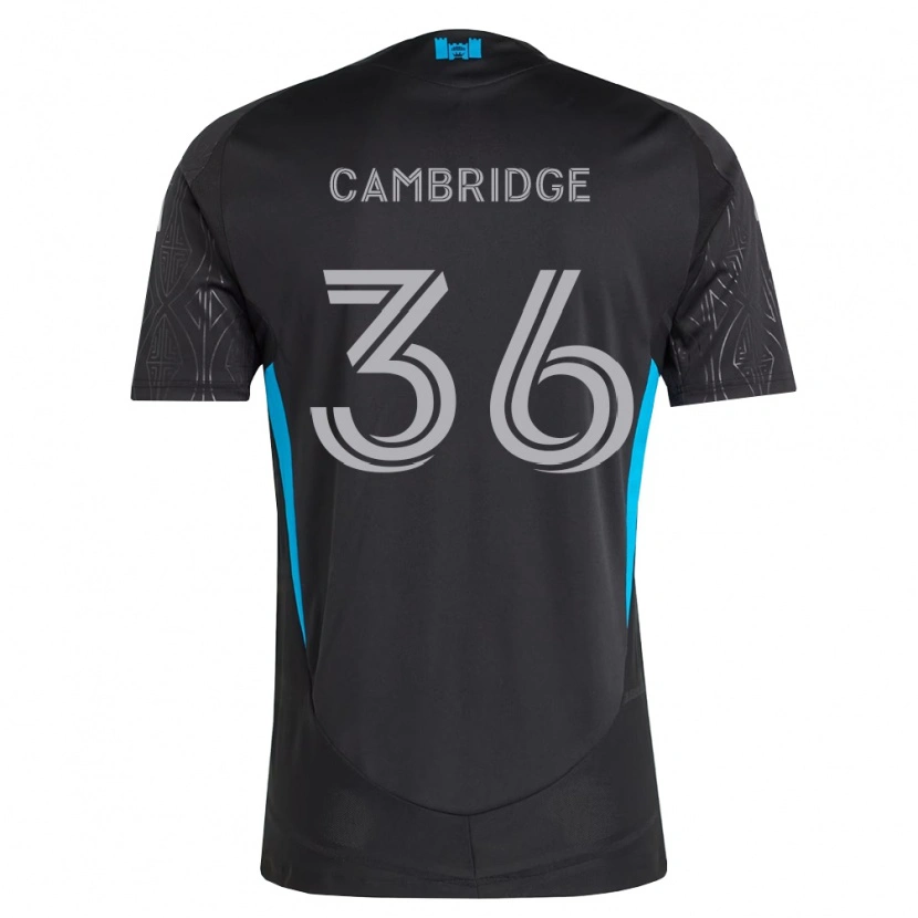 Danxen Kid Brandon Cambridge #36 Black White Sky Blue Away Jersey 2026/27 T-Shirt