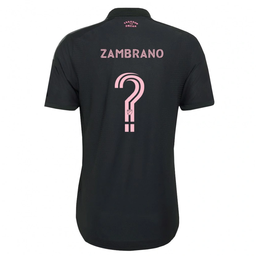 Danxen Kid Matteo Zambrano #0 Pink Black White Away Jersey 2026/27 T-Shirt