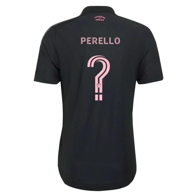 Danxen Kid Sergio Perello #0 Pink Black White Away Jersey 2026/27 T-Shirt