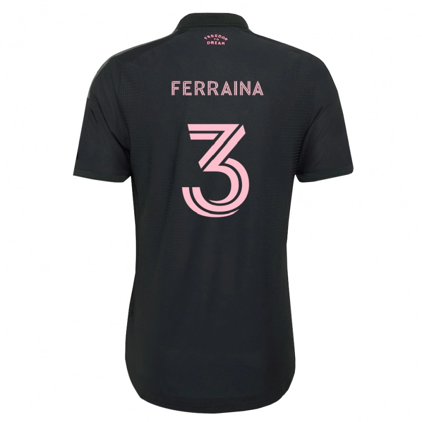 Danxen Kid Giovanni Ferraina #3 Pink Black White Away Jersey 2026/27 T-Shirt