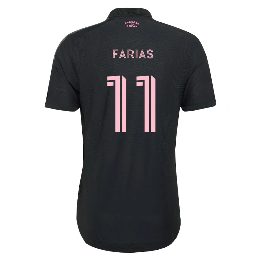 Danxen Kid Facundo Farías #11 Pink Black White Away Jersey 2026/27 T-Shirt