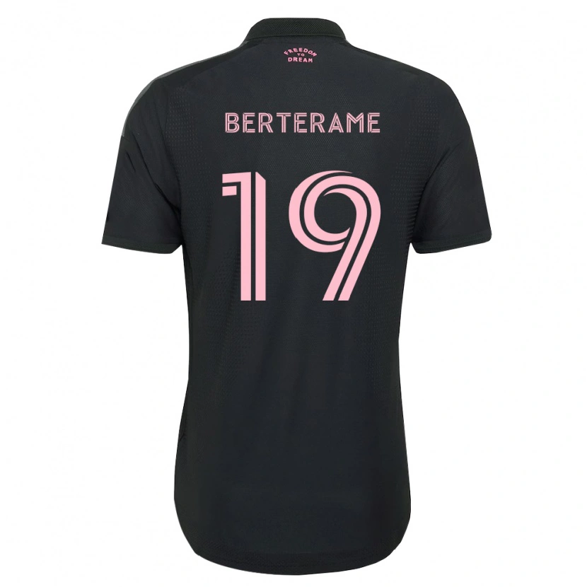 Danxen Kid Germán Berterame #19 Pink Black White Away Jersey 2026/27 T-Shirt