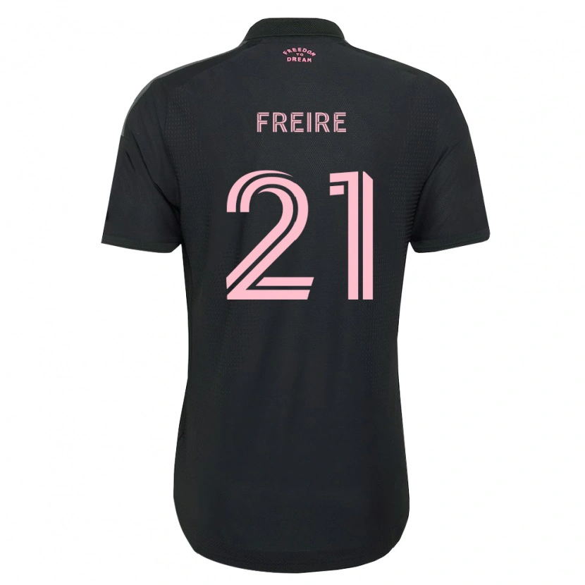 Danxen Kid Nicolas Freire #21 Pink Black White Away Jersey 2026/27 T-Shirt