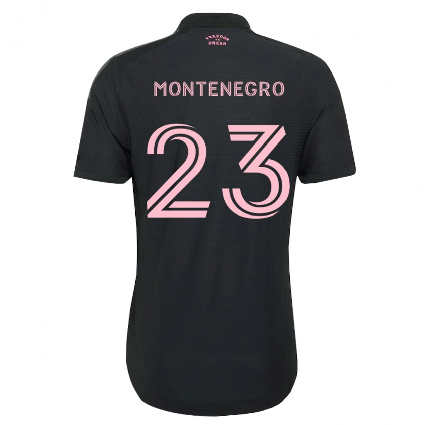 Danxen Kid Ricardo Montenegro #23 Pink Black White Away Jersey 2026/27 T-Shirt