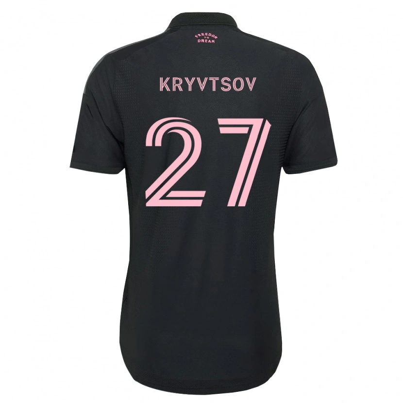 Danxen Kid Sergiy Kryvtsov #27 Pink Black White Away Jersey 2026/27 T-Shirt