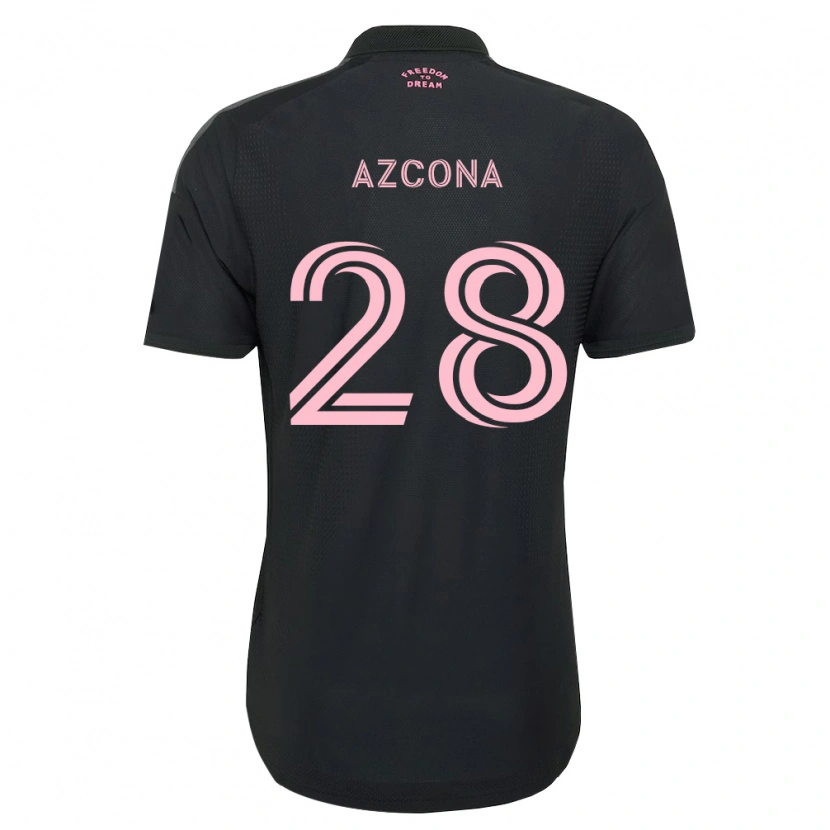 Danxen Kid Edison Azcona #28 Pink Black White Away Jersey 2026/27 T-Shirt