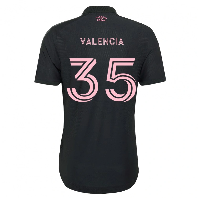 Danxen Kid Felipe Valencia #35 Pink Black White Away Jersey 2026/27 T-Shirt
