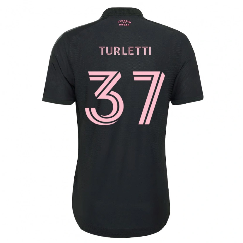Danxen Kid Mateo Turletti #37 Pink Black White Away Jersey 2026/27 T-Shirt