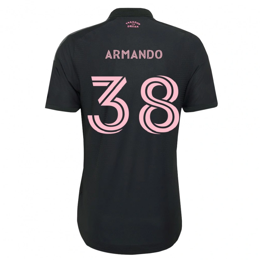 Danxen Kid Máximo Armando #38 Pink Black White Away Jersey 2026/27 T-Shirt