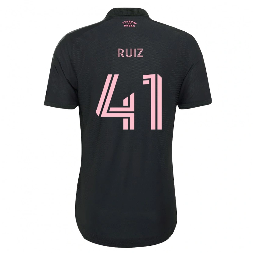 Danxen Kid David Ruíz #41 Pink Black White Away Jersey 2026/27 T-Shirt