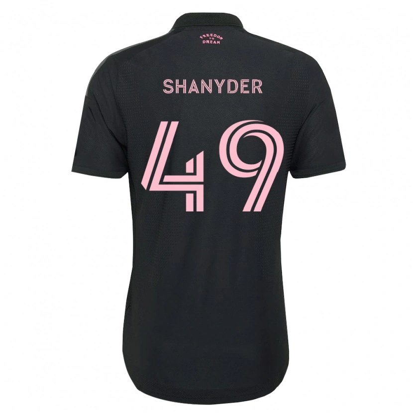 Danxen Kid Shanyder Borgelin #49 Pink Black White Away Jersey 2026/27 T-Shirt