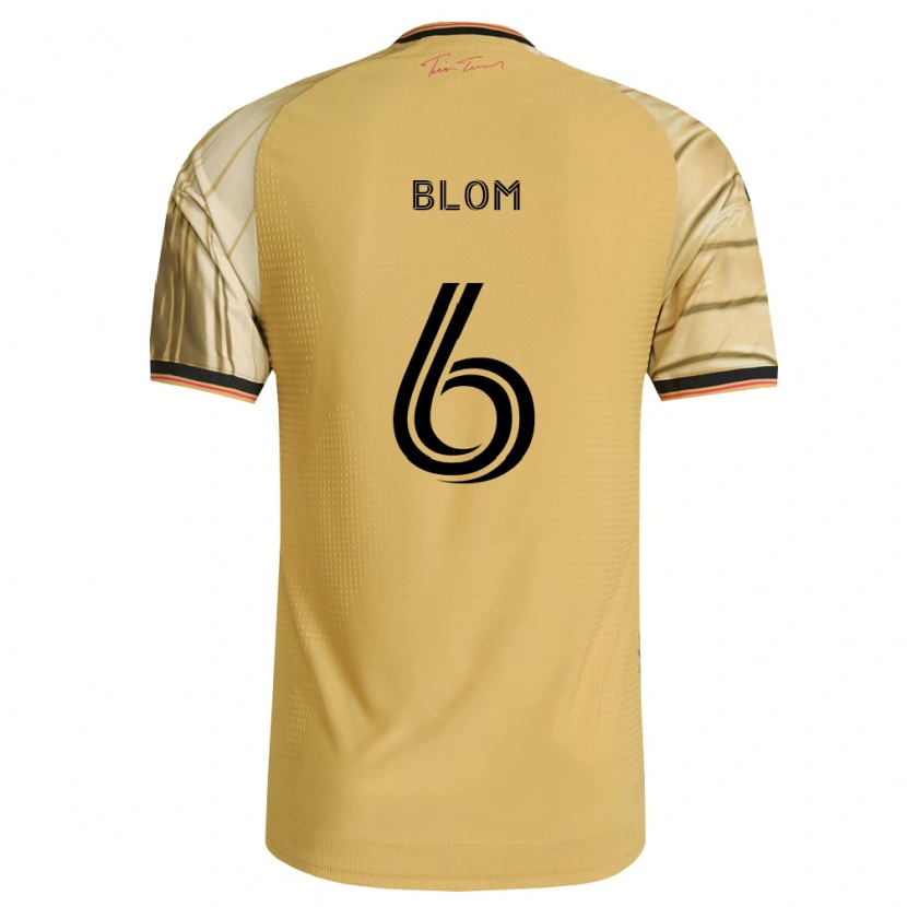 Danxen Kid Njabulo Blom #6 Brown Yellow Black Away Jersey 2026/27 T-Shirt
