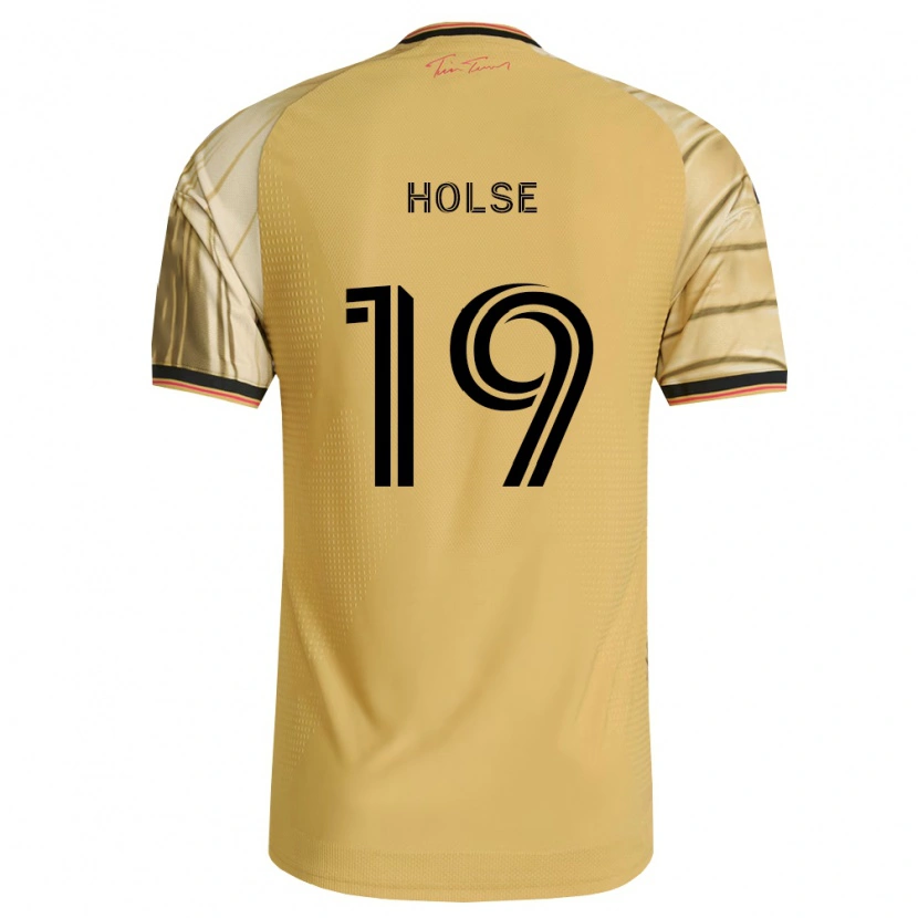 Danxen Kid Carlo Holse #19 Brown Yellow Black Away Jersey 2026/27 T-Shirt