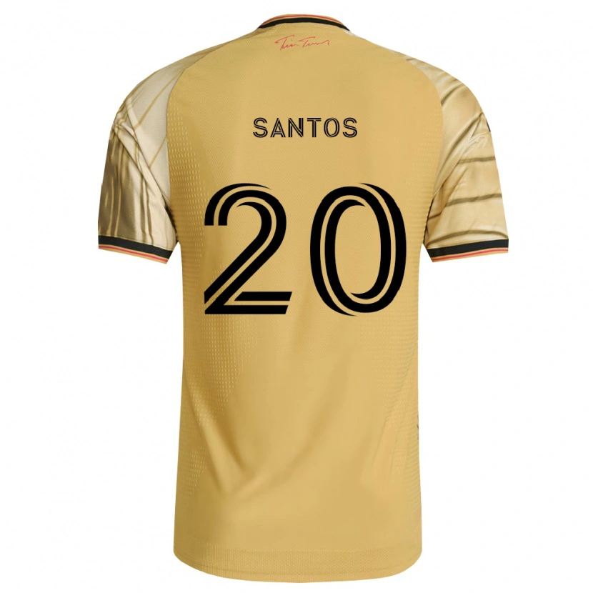 Danxen Kid Rafael Santos #20 Brown Yellow Black Away Jersey 2026/27 T-Shirt